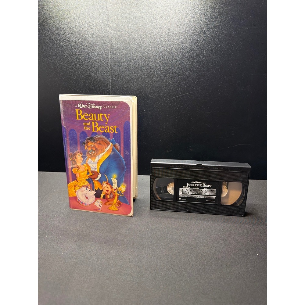 Disney Beauty and the Beast VHS Walt Disney Classic Clamshell Tested